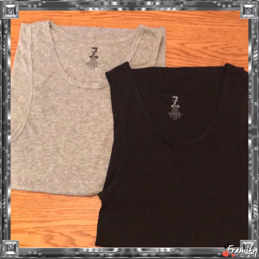 Men’s Tagless T-Shirts black and gray sz xlg
